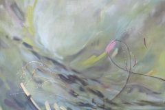 Oil painting on stretched canvas 3'x3'